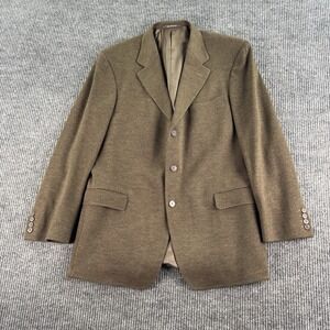 Ermenegildo Zegna Sport Coat 46R Taupe Wool Soft Flannel Saks Fifth Avenue